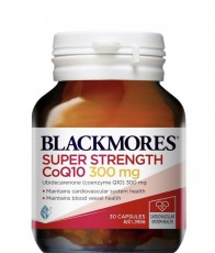 BLACKMORES SUPER STRENGTH COQ10 300MG (心臟健康和心肺功能) 30粒（買6瓶送一瓶)