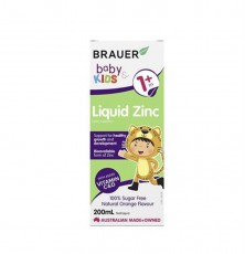 補鋅口服液 200ml Brauer Baby&Kids Liquid Zinc (with vitamin C&D) 200ml