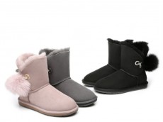 UGG AS Blakely側毛球雪靴